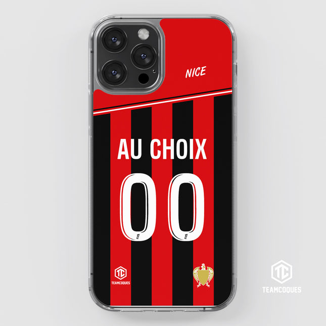 Coque foot NICE OGC personnalisable - TEAMCOQUES