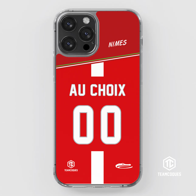Coque foot NIMES personnalisable - TEAMCOQUES