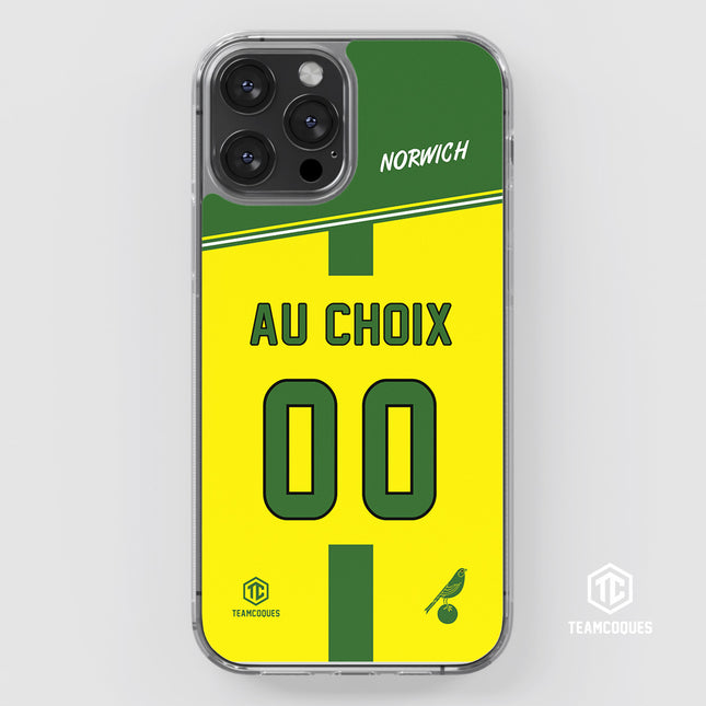Coque foot NORWICH personnalisable - TEAMCOQUES
