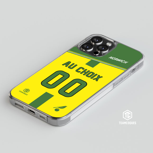 Coque foot NORWICH personnalisable - TEAMCOQUES