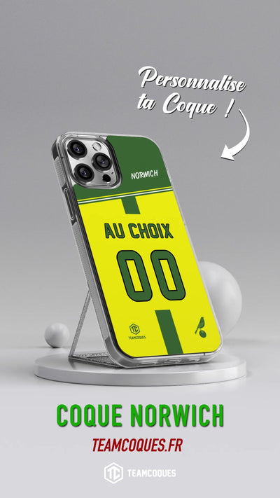 Vidéo Coque foot NORWICH personnalisable - TEAMCOQUES