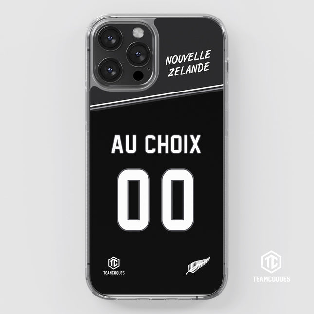 Coque rugby NOUVELLE ZELANDE ALL BLACKS personnalisable - TEAMCOQUES