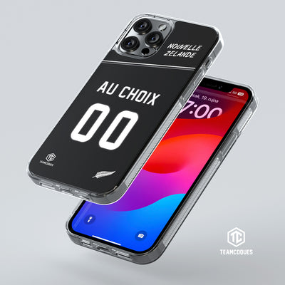 Coque rugby NOUVELLE ZELANDE ALL BLACKS personnalisable - TEAMCOQUES