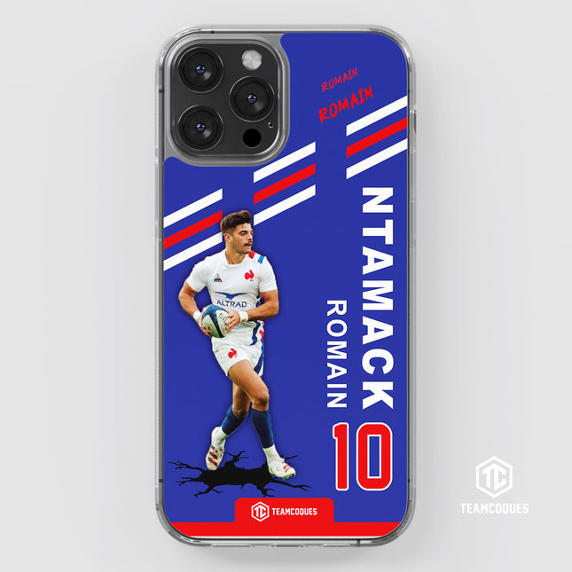 Coque joueur ROMAIN NTAMACK XV FRANCE - TEAMCOQUES