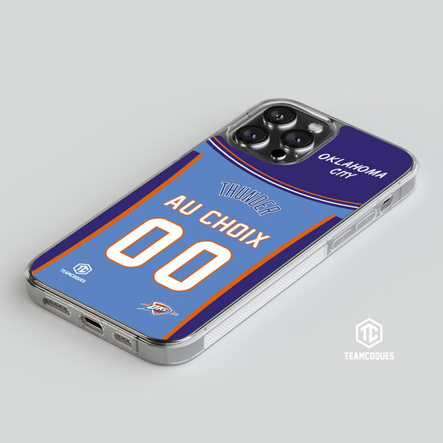 Coque basket NBA OKLAHOMA CITY THUNDERS personnalisable - TEAMCOQUES