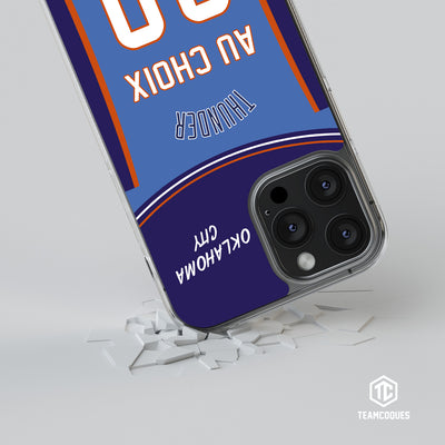 Coque basket NBA OKLAHOMA CITY THUNDERS personnalisable - TEAMCOQUES