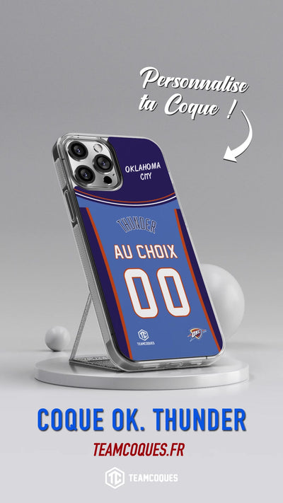 Vidéo Coque basket NBA OKLAHOMA CITY THUNDERS personnalisable - TEAMCOQUES