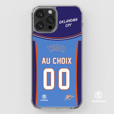 Coque basket NBA OKLAHOMA CITY THUNDERS personnalisable - TEAMCOQUES