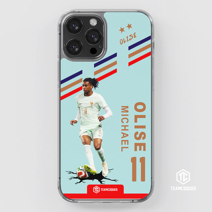 Coque joueur MICHAEL OLISE EQUIPE DE FRANCE 2026 VERT - TEAMCOQUES