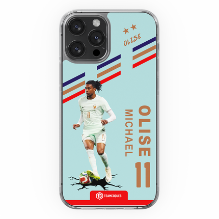 Coque joueur MICHAEL OLISE EQUIPE DE FRANCE 2026 VERT - TEAMCOQUES