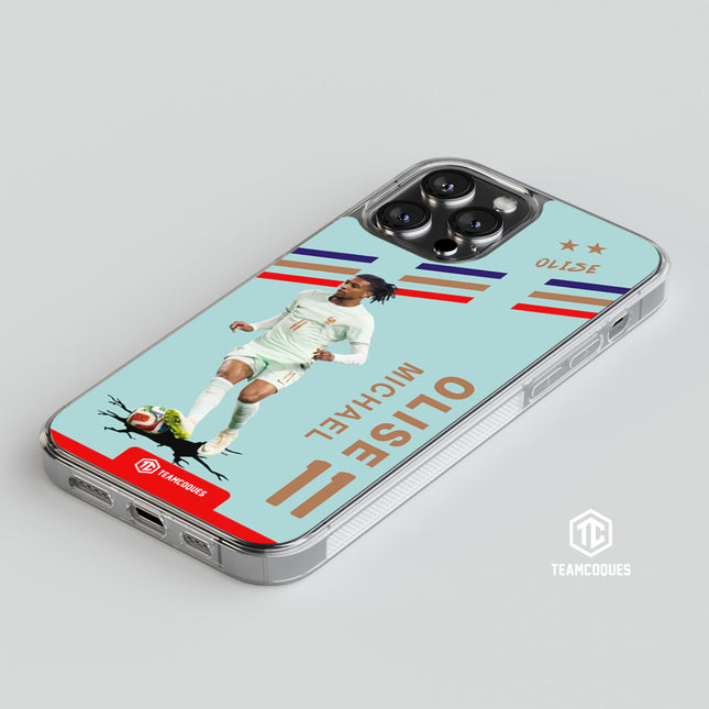Coque joueur MICHAEL OLISE EQUIPE DE FRANCE 2026 VERT - TEAMCOQUES
