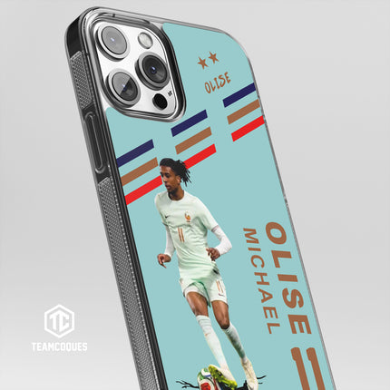Coque joueur MICHAEL OLISE EQUIPE DE FRANCE 2026 VERT - TEAMCOQUES