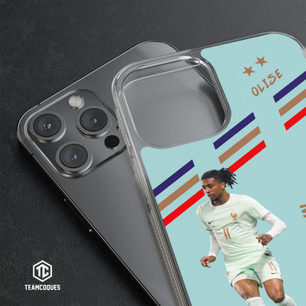 Coque joueur MICHAEL OLISE EQUIPE DE FRANCE 2026 VERT - TEAMCOQUES