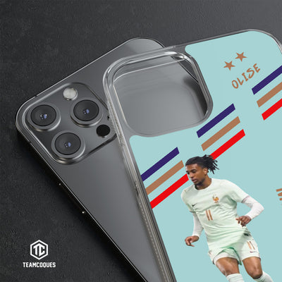 Coque joueur MICHAEL OLISE EQUIPE DE FRANCE 2026 VERT - TEAMCOQUES