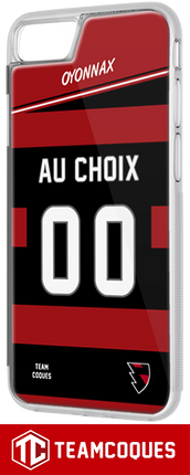Coque rugby OYONNAX - flocage 100% personnalisable - iPhone smartphone - TEAMCOQUES