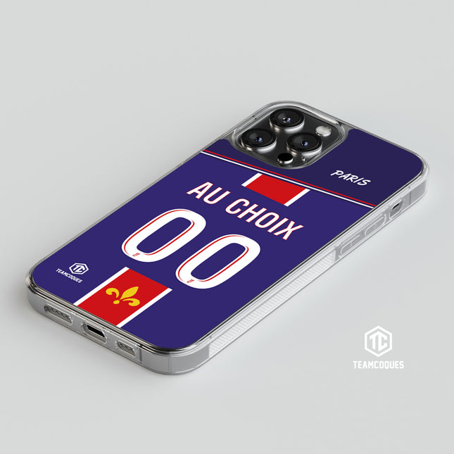 Coque foot PARIS SG Domicile 1 personnalisable - TEAMCOQUES