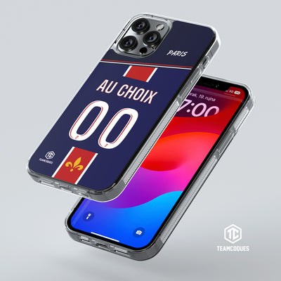 Coque foot PARIS SG Domicile 1 personnalisable - TEAMCOQUES