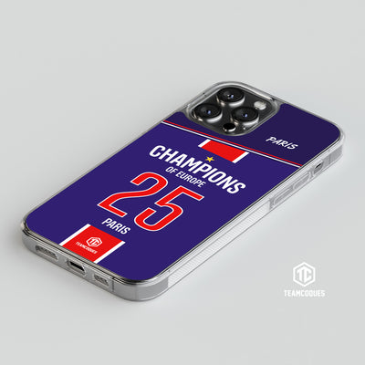 Coque foot PARIS SG COLLECTOR CHAMPIONS D'EUROPE CHAMPIONS LEAGUE 2025 - TEAMCOQUES
