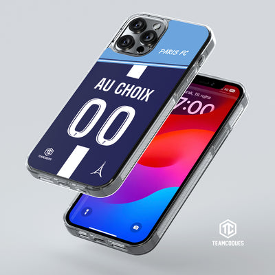 Coque foot PARIS FC PFC personnalisable - TEAMCOQUES