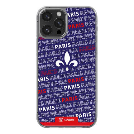 Coque foot PARIS SG texte oblique - TEAMCOQUES