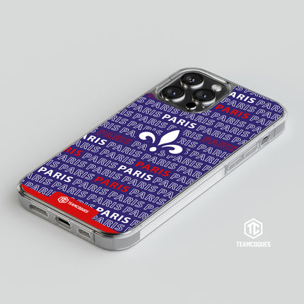 Coque foot PARIS SG PSG texte oblique - TEAMCOQUES