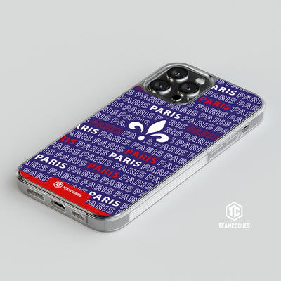Coque foot PARIS SG PSG texte oblique - TEAMCOQUES