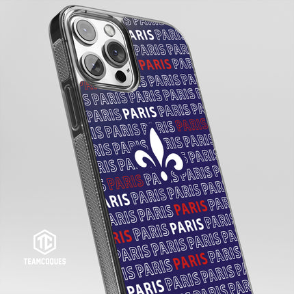 Coque foot PARIS SG PSG texte oblique - TEAMCOQUES