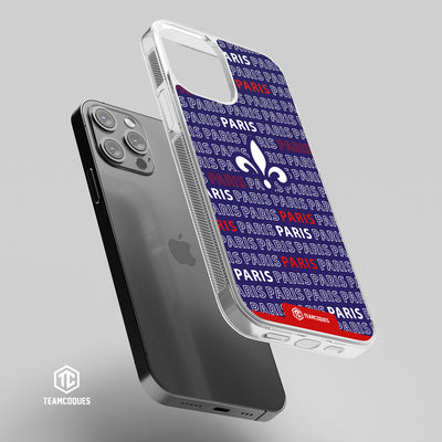 Coque foot PARIS SG PSG texte oblique - TEAMCOQUES