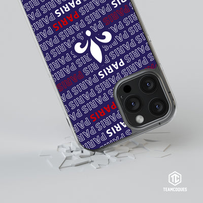 Coque foot PARIS SG PSG texte oblique - TEAMCOQUES