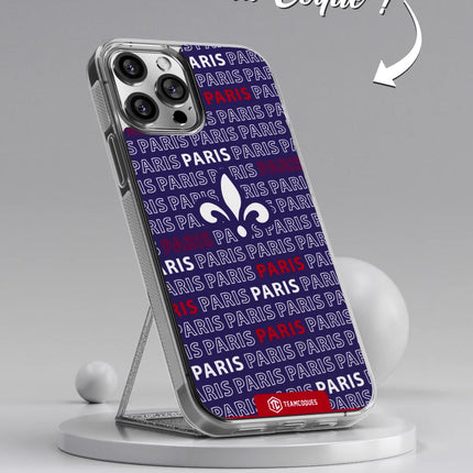 Vidéo Coque foot PARIS SG texte oblique - TEAMCOQUES
