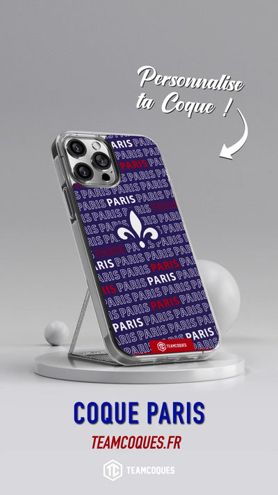 Vidéo Coque foot PARIS SG texte oblique - TEAMCOQUES