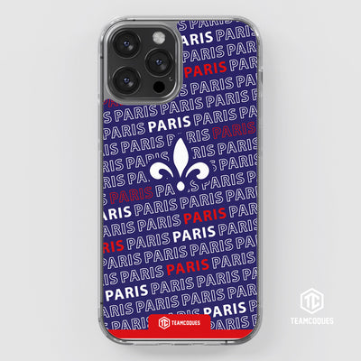 Coque foot PARIS SG PSG texte oblique - TEAMCOQUES