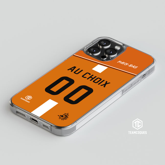 Coque foot PAYS-BAS personnalisable - TEAMCOQUES