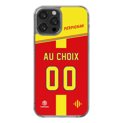 Coque rugby PERPIGNAN personnalisable - TEAMCOQUES