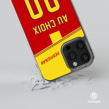 Coque rugby PERPIGNAN personnalisable - TEAMCOQUES