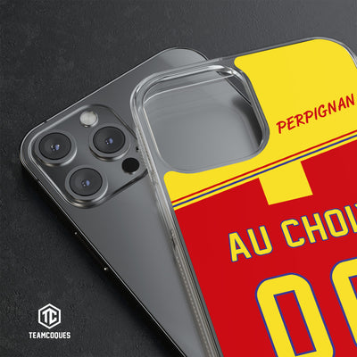 Coque rugby PERPIGNAN personnalisable - TEAMCOQUES