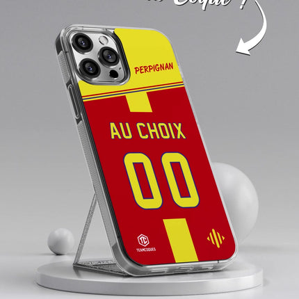 Vidéo Coque rugby PERPIGNAN personnalisable - TEAMCOQUES