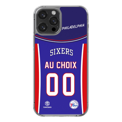 Coque basket NBA PHILADELPHIA 76ERS SIXERS personnalisable - TEAMCOQUES