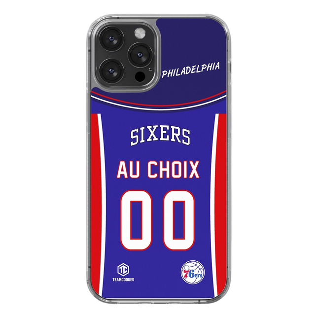 Coque basket NBA PHILADELPHIA 76ERS SIXERS personnalisable - TEAMCOQUES