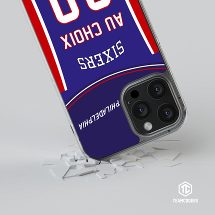Coque basket NBA PHILADELPHIA 76ERS SIXERS personnalisable - TEAMCOQUES