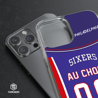 Coque basket NBA PHILADELPHIA 76ERS SIXERS personnalisable - TEAMCOQUES