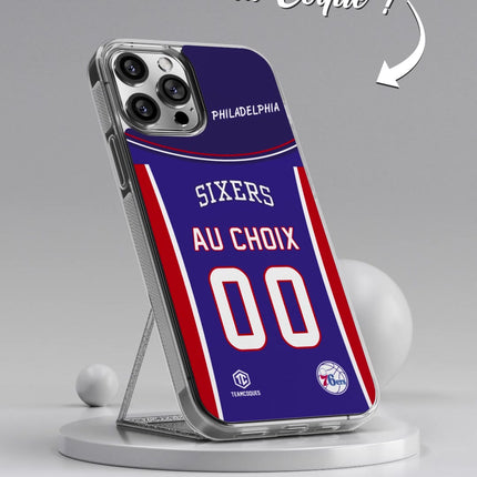 Vidéo Coque basket NBA PHILADELPHIA 76ERS SIXERS personnalisable - TEAMCOQUES