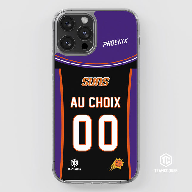 Coque basket NBA PHOENIX SUNS personnalisable - TEAMCOQUES