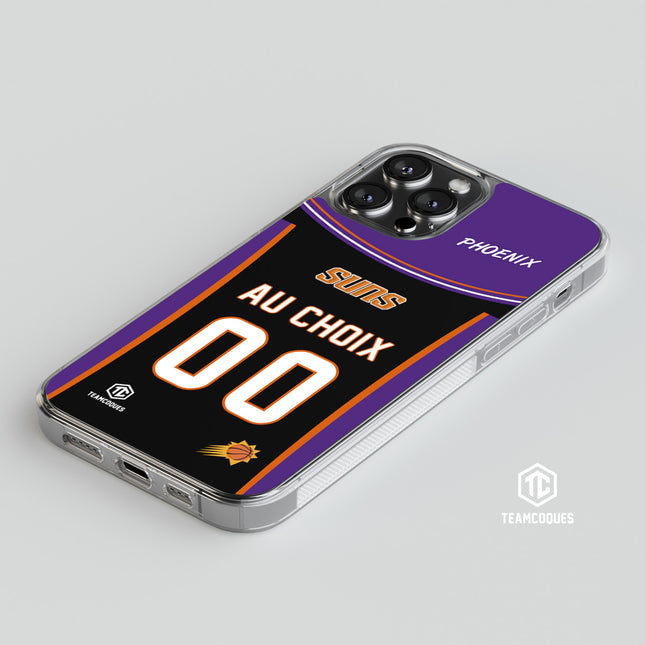 Coque basket NBA PHOENIX SUNS personnalisable - TEAMCOQUES
