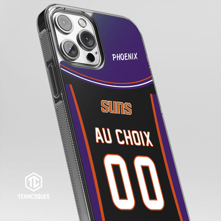 Coque basket NBA PHOENIX SUNS personnalisable - TEAMCOQUES
