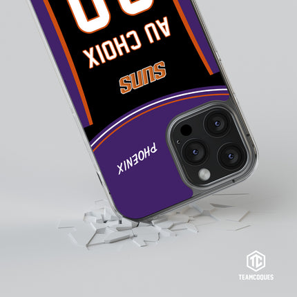 Coque basket NBA PHOENIX SUNS personnalisable - TEAMCOQUES