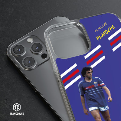 Coque joueur MICHEL PLATINI EQUIPE DE FRANCE EDF - TEAMCOQUES