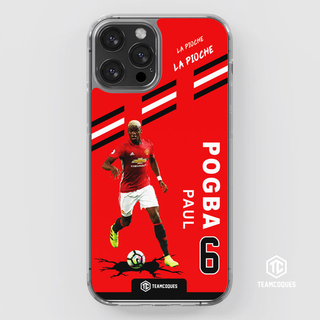 Coque joueur PAUL POGBA MANCHESTER UNITED - TEAMCOQUES