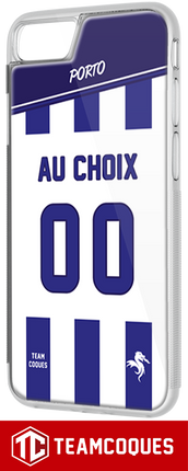 Coque foot PORTO - flocage 100% personnalisable - iPhone smartphone - TEAMCOQUES