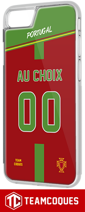 Coque foot PORTUGAL - flocage 100% personnalisable - iPhone smartphone - TEAMCOQUES